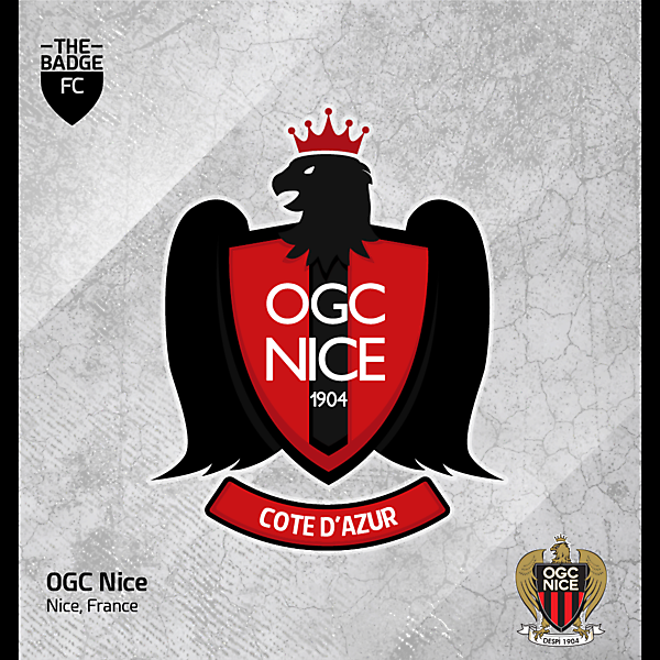 OGC Nice Badge Redesign Concept