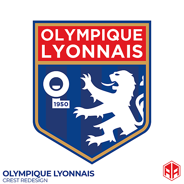 Olympique Lyonnais crest redesign