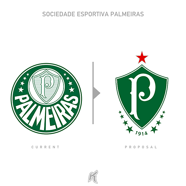 SE Palmeiras Logo Redesign