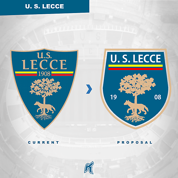 US Lecce Logo Redesign