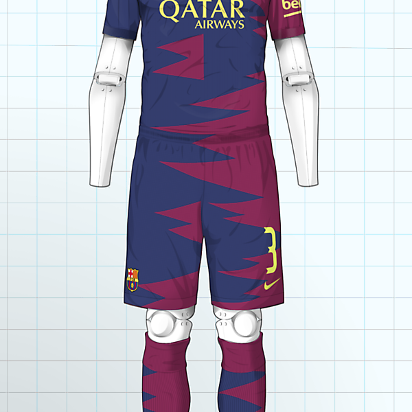 2016-17 Barcelona Home Kit 