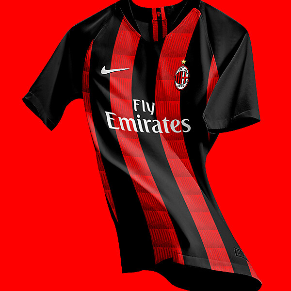 AC Milan home jersey concept