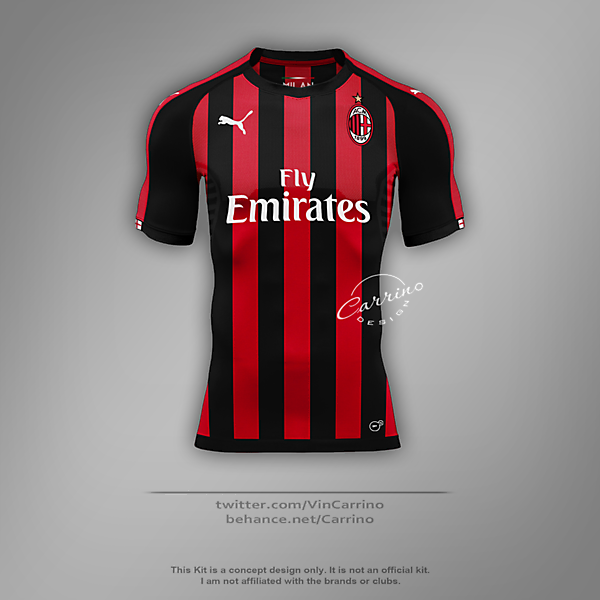 AC Milan Home Shirt | Concept Design