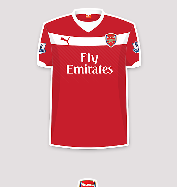 Arsenal 14-15 home fantasy jersey.