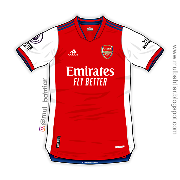 Arsenal 2021-2022 Home Jersey