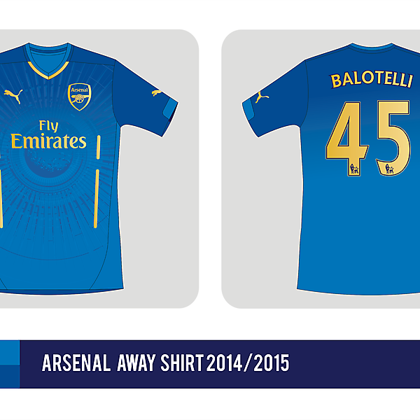 Arsenal FC away shirt 2014 / 2015