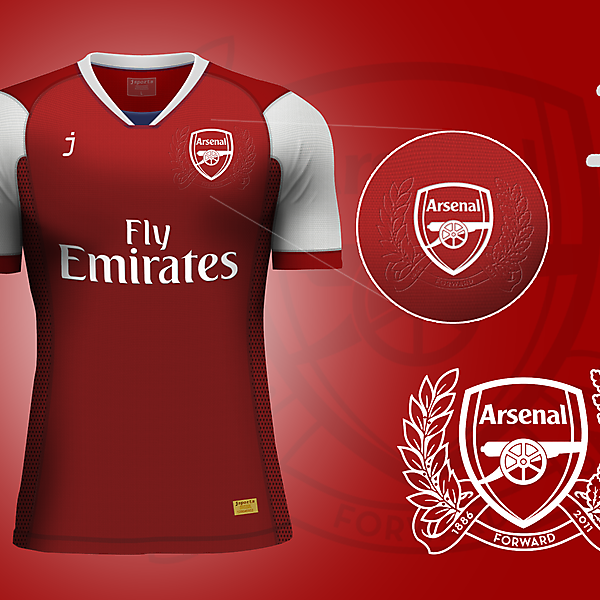 Arsenal home jersey by J-sports