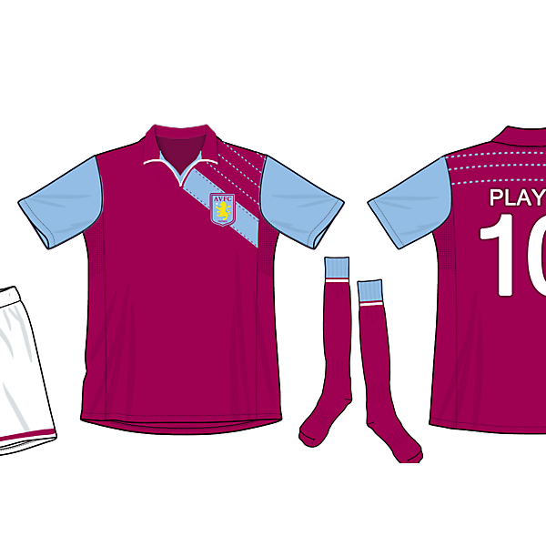 aston villa home kit