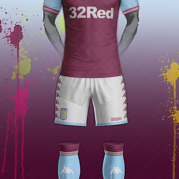 Aston Villa & Kappa home kit concept