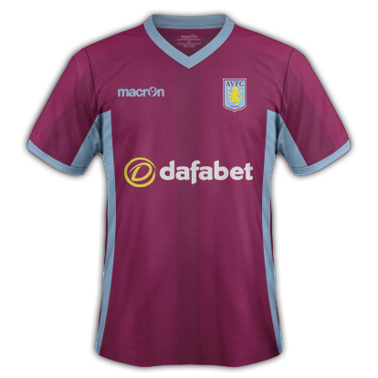 Aston Villa Home Kit 15/16