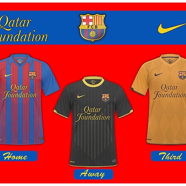 Barcelona Nike 2011/12 Kits