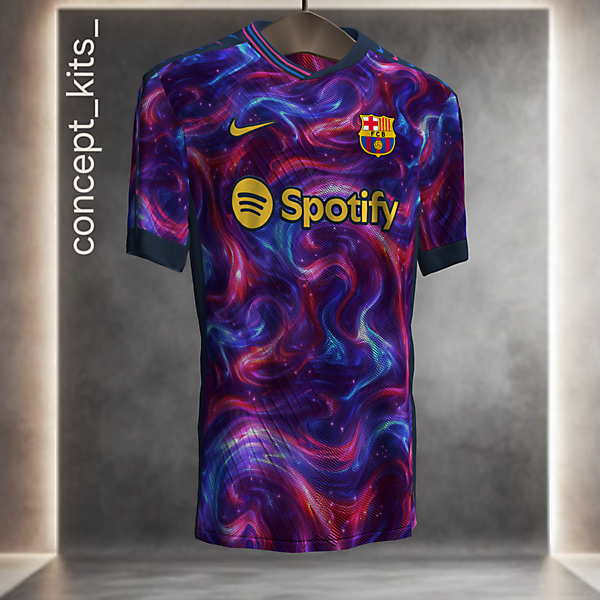 Barcelona 'No Stripes' kit concept