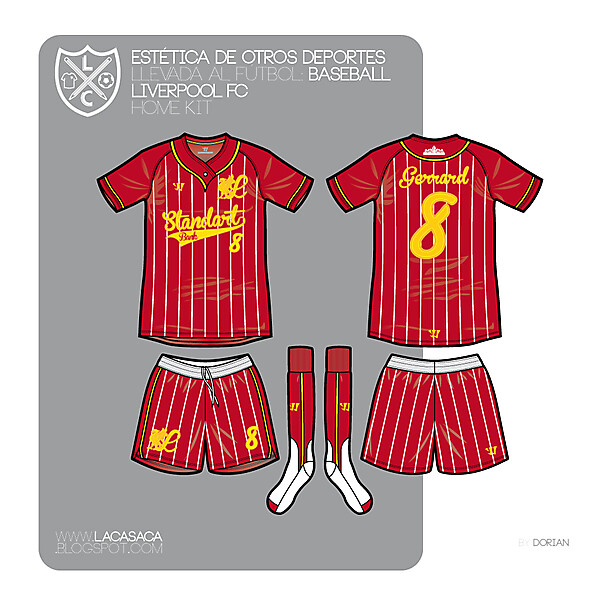 Baseball styled Liverpool FC