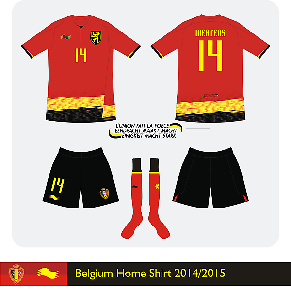 Belgium Burrda Home kit 2014/2015