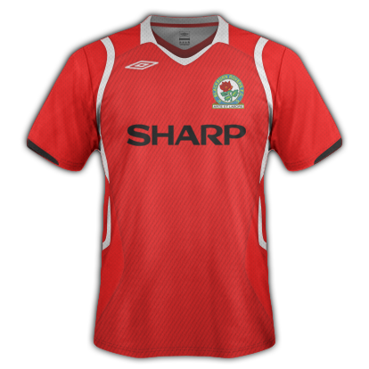 Blackburn Rovers retro style fantasy kit with Umbro