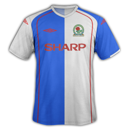 Blackburn Rovers retro style fantasy kit with Umbro