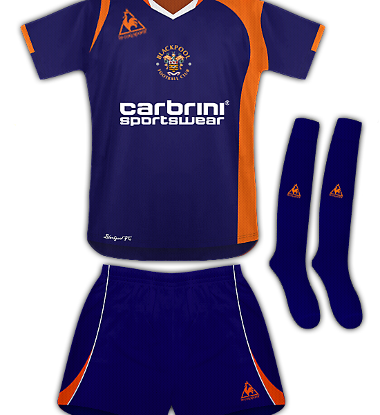 Blackpool Away Kit 09/10