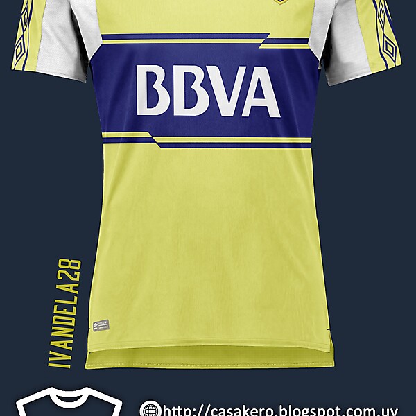 Boca Jrs Away Kit Umbro