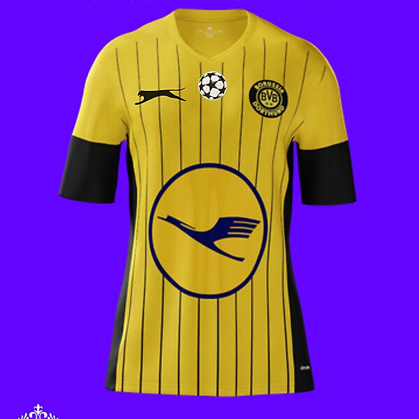 Borussia Dortmund Retro Home Kit (By Slazenger)