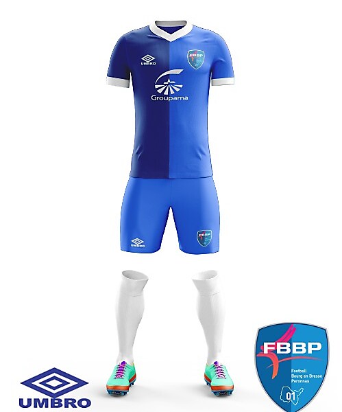 Bourg Peronnas Home kit Umbro