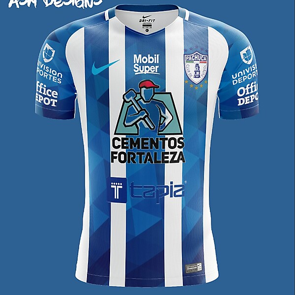 C.F. Pachuca Nike 2018 Home Kit