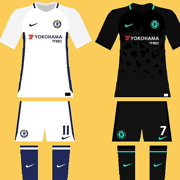 Chelsea 2017-18 kits