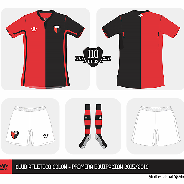 Colón Umbro home kit 2015