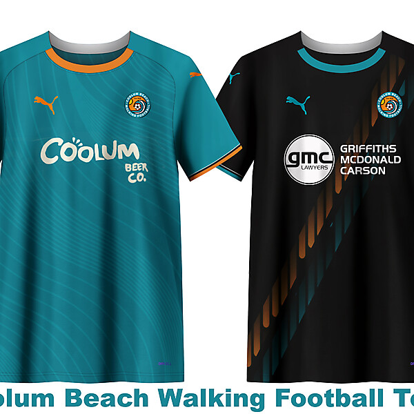 Coolum Beach Walking Football Team-concept kits