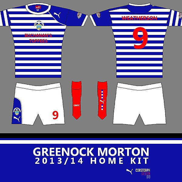 Greenock Morton 13/14 Home Kit (Puma)