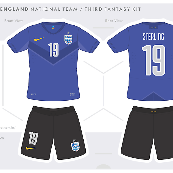 England - Fantasy Kit Third