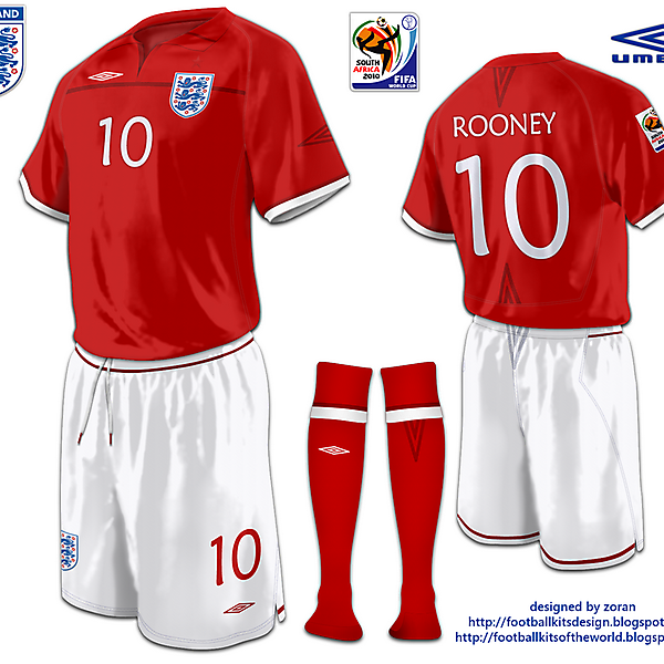 England World Cup 2010 fantasy away