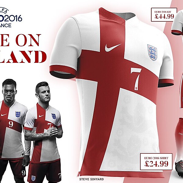 England Euro 2016 Kit