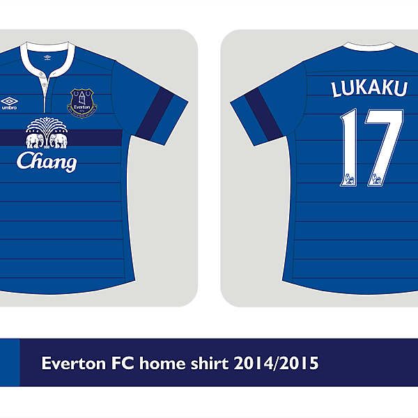 Everton FC home kit Umbro 2014/2015  - Prediction