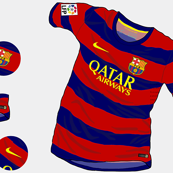 FC Barcelona 15-16 Home Shirt