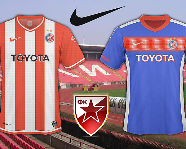 Crvena Zvezda 2010/11 Home And Away Shirt