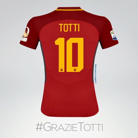 Francesco Totti farewell Jersey