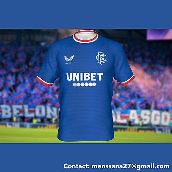 Glasgow Rangers hypothetical match jersey