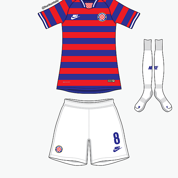 Hajduk Split away kit by @kunkuntoto