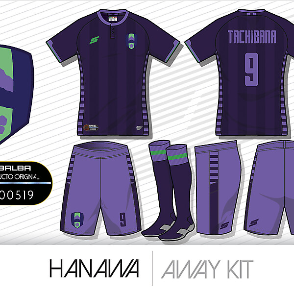 Hanawa Away kit