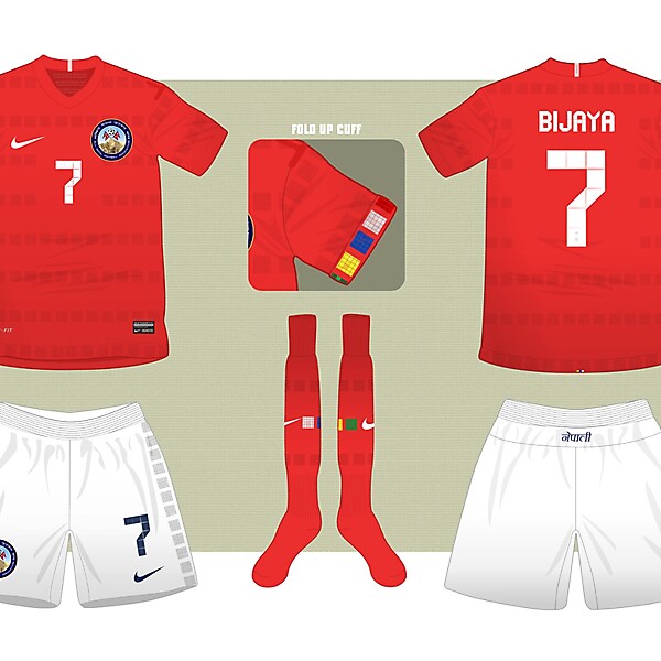 Nike Nepal National Football Team Home Kit