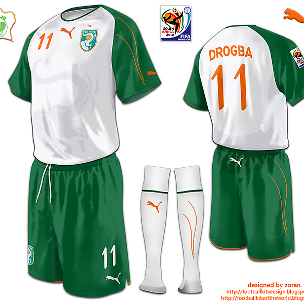 Ivory Coast World Cup 2010 fantasy away