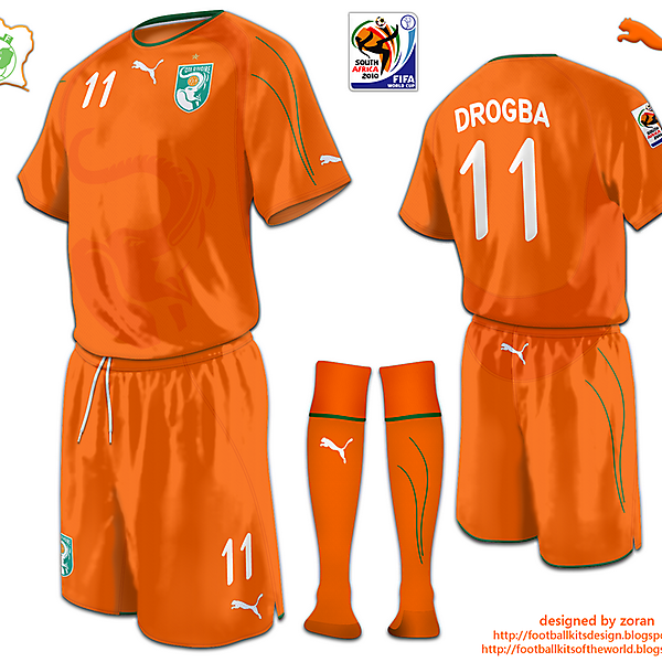 Ivory Coast World Cup 2010 fantasy home