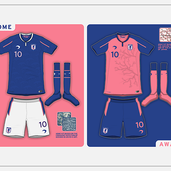 Japan Home & Away kits