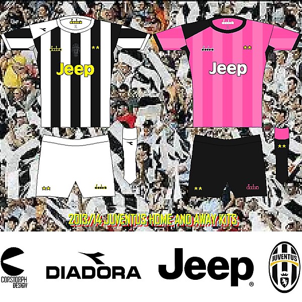 Juventus 013-14 diadora Home and Away