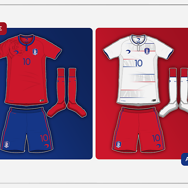 Korea Rep. Home & Away kits