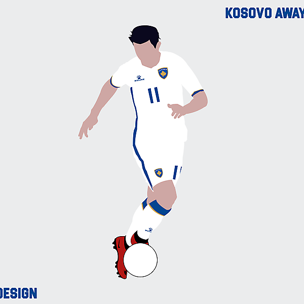 Kosovo away kit x Kelme