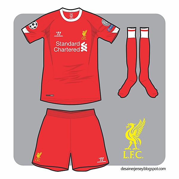 Liverpool 14/15 UCL Home Kit