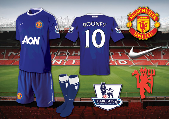 Man Utd Blue Away Kit