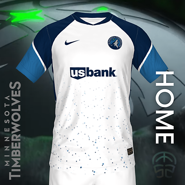 MINNESOTA TIMBERWOLVES CONCEPT SOCCER JERSEY (HOME)