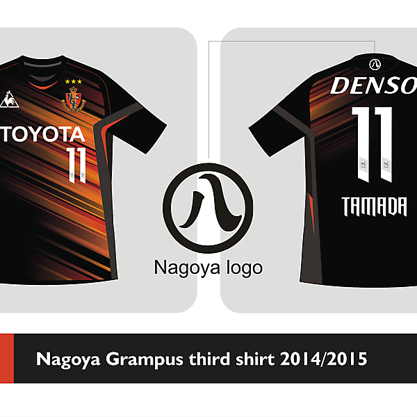 Nagoya Grampus Third shirt 2014 2015